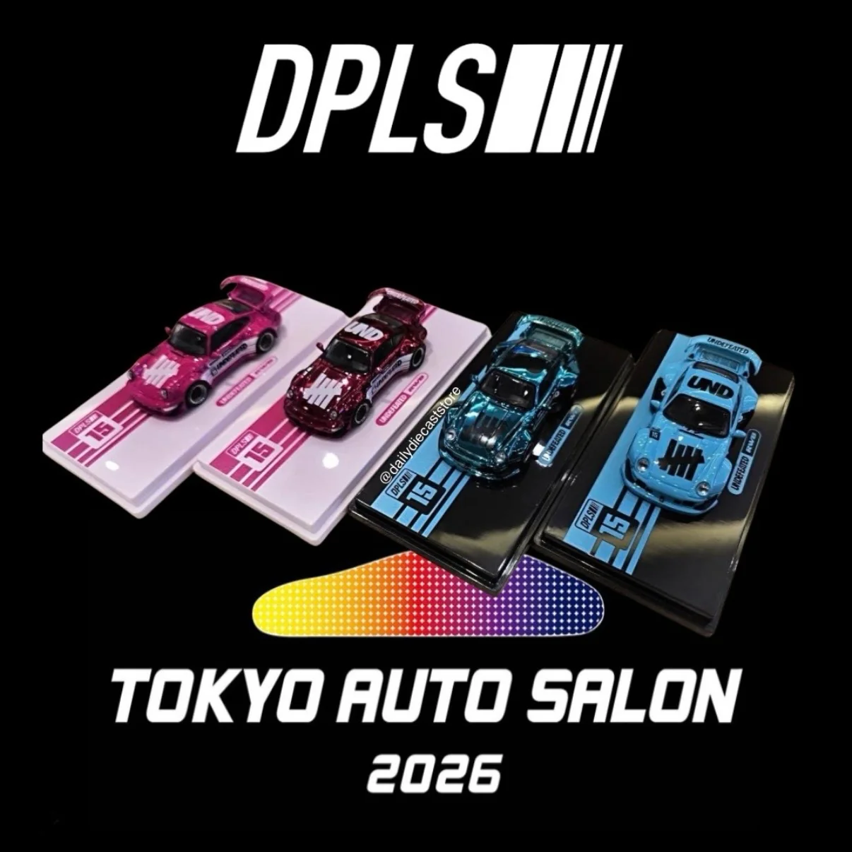 Porsche RWB 993 & Porsche RWB 964 Blue & Pink Set of 2 | Chance of Chase | 2026 Tokyo Autosalon Japan - INNO64 x DPLS x UNDEFEATED - Image 5