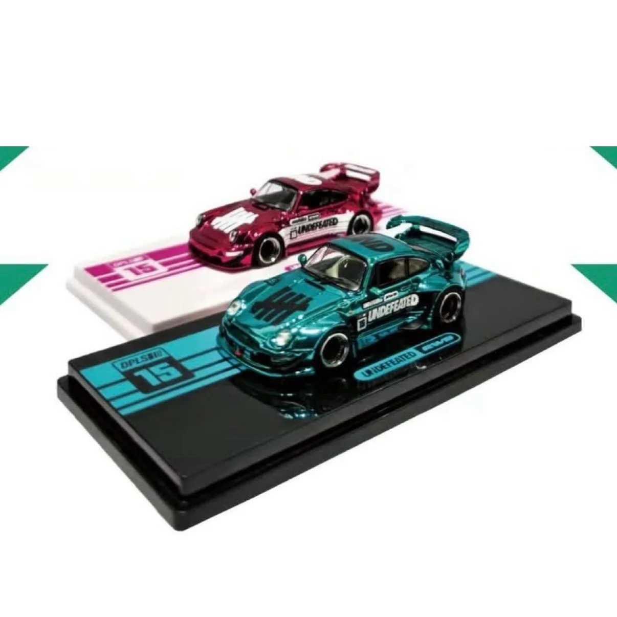 Porsche RWB 993 & Porsche RWB 964 Blue & Pink Set of 2 | Chance of Chase | 2026 Tokyo Autosalon Japan - INNO64 x DPLS x UNDEFEATED - Image 6