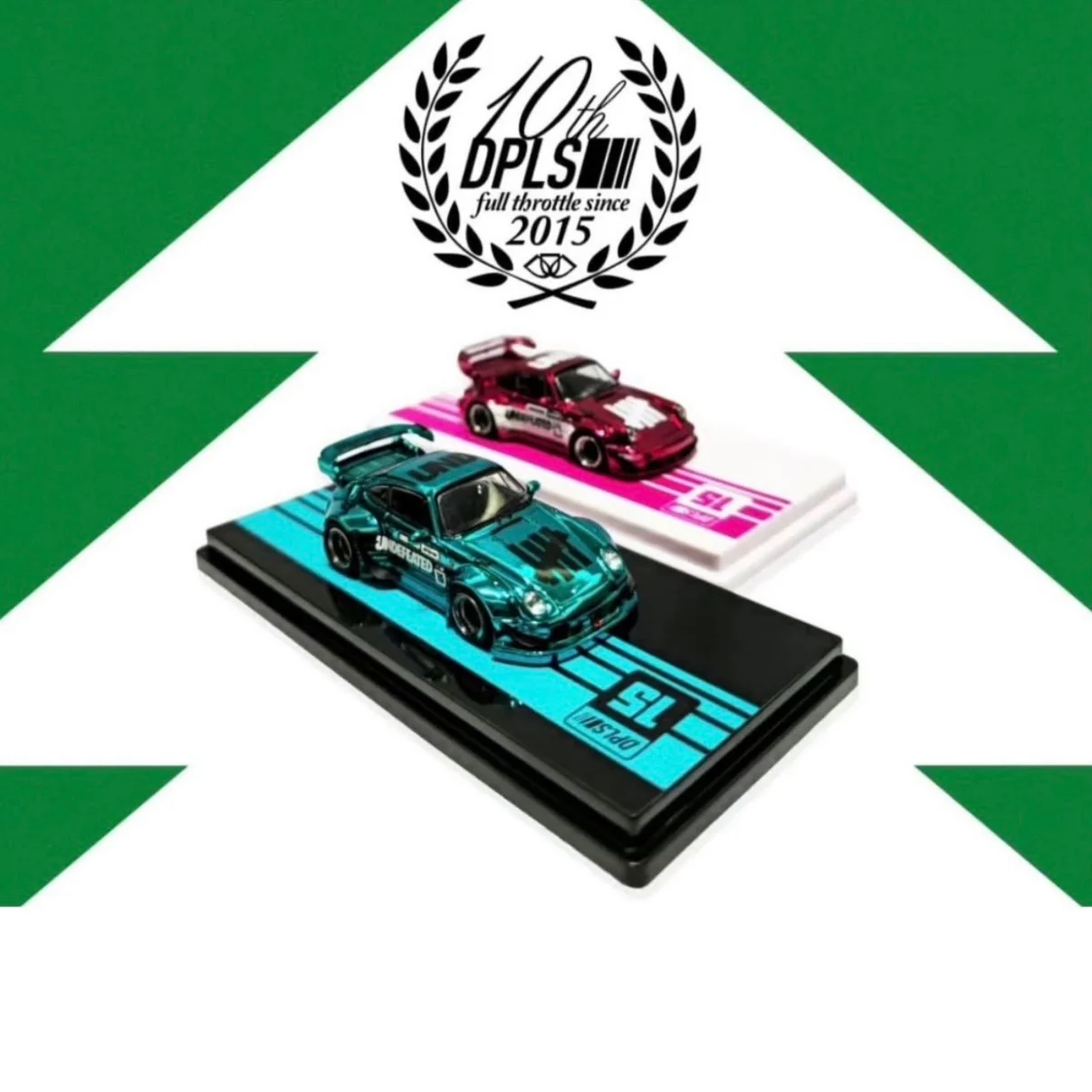 Porsche RWB 993 & Porsche RWB 964 Blue & Pink Set of 2 | Chance of Chase | 2026 Tokyo Autosalon Japan - INNO64 x DPLS x UNDEFEATED - Image 7