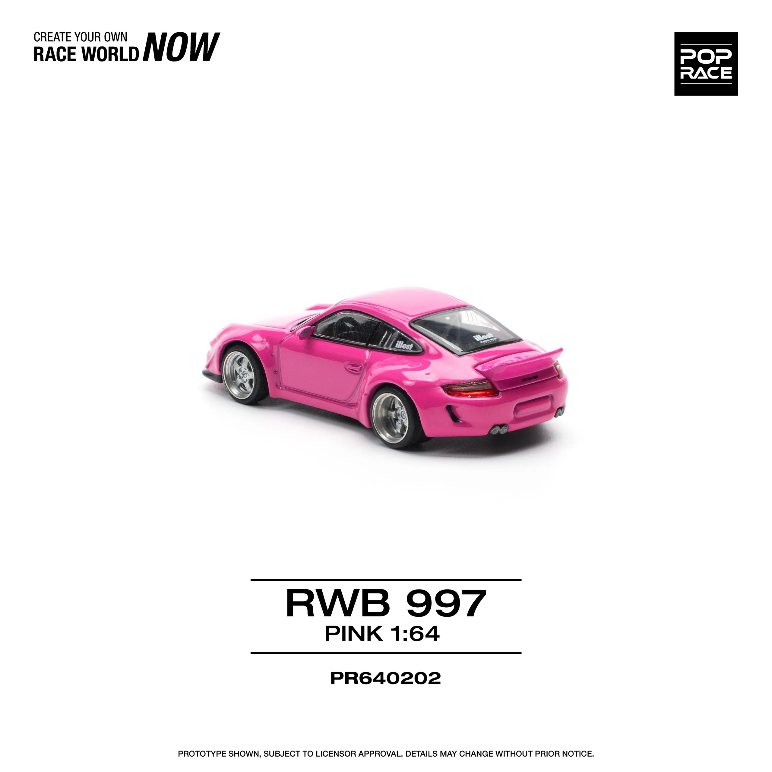 Porsche RWB 997 Pink POP RACE 1:64 - Image 5