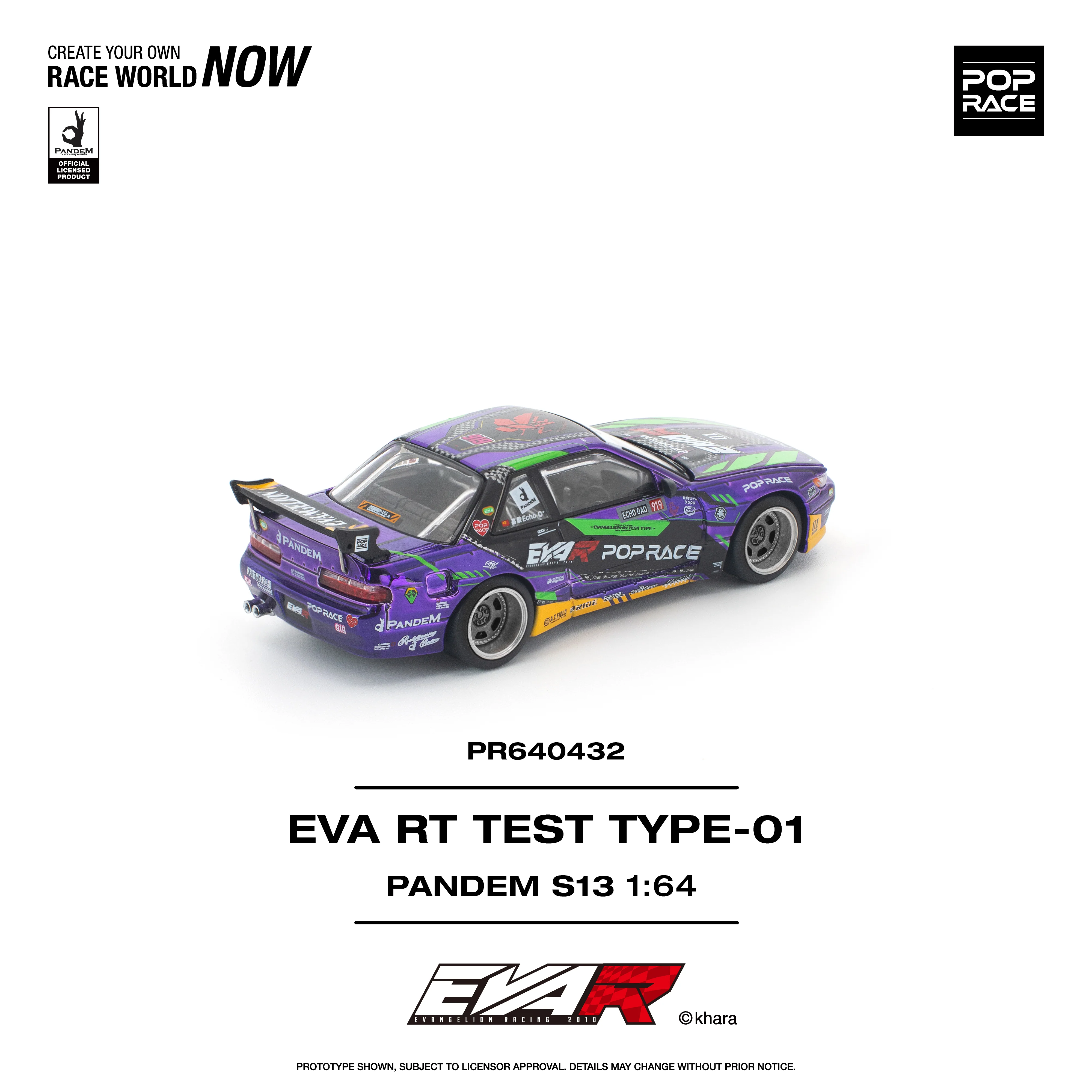 PANDEM S13 EVA RT TEST TYPE-01 POP RACE 1:64 - Image 4