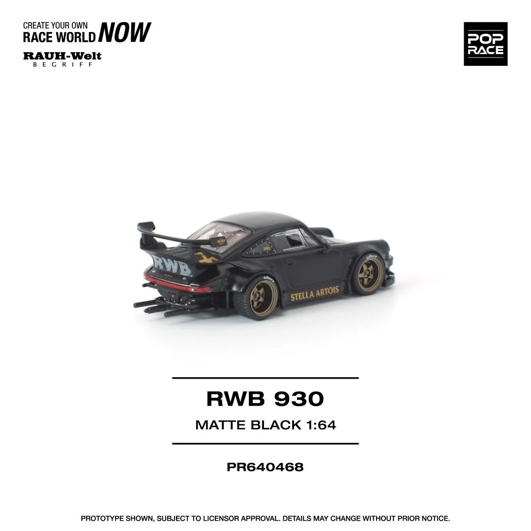 (Pre-Order) RWB Porsche 930 Matte Black “Stella Artois” - Image 4