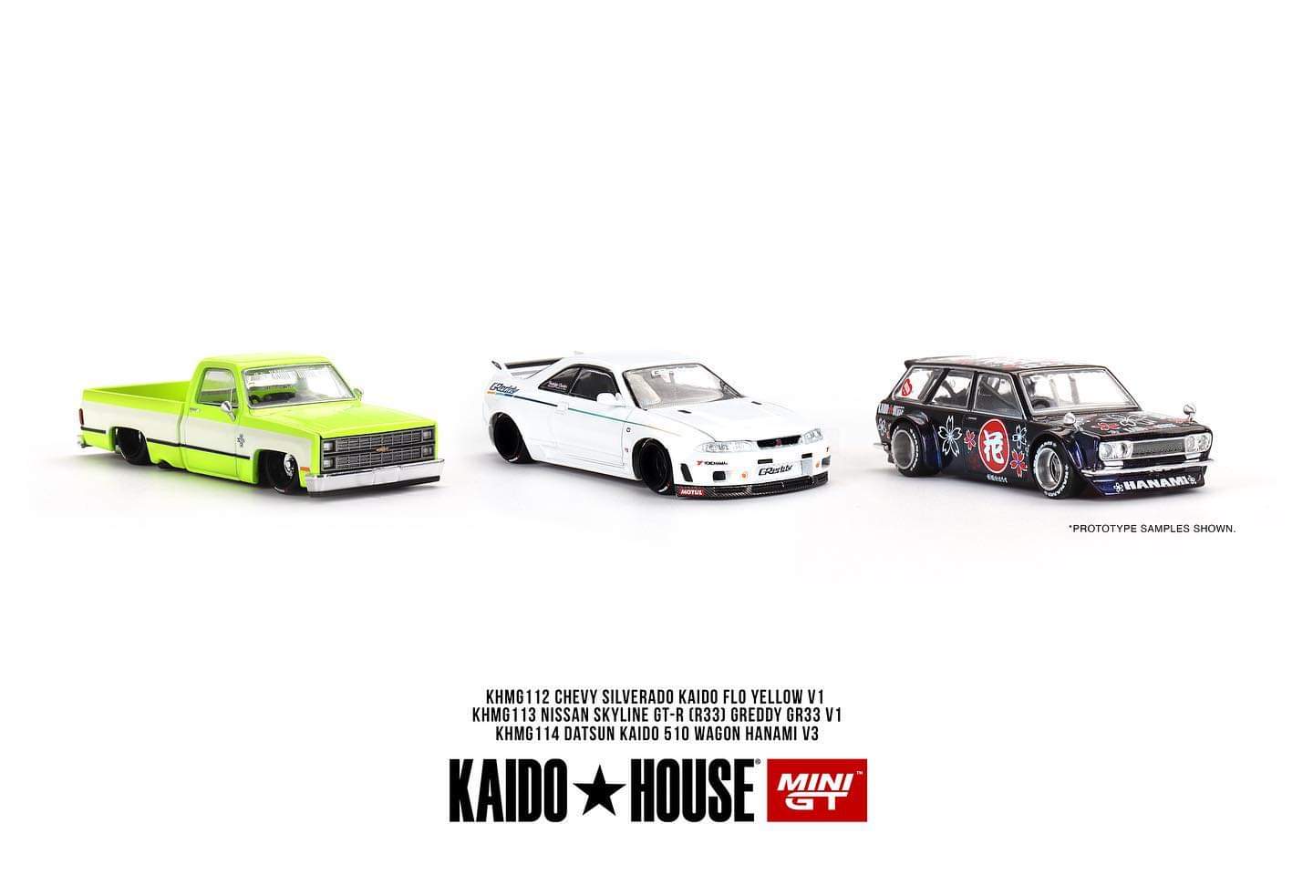 Chevrolet Silverado KAIDO (Flo Yellow) V1 KHMG112 Kaido House x MINIGT - Image 3