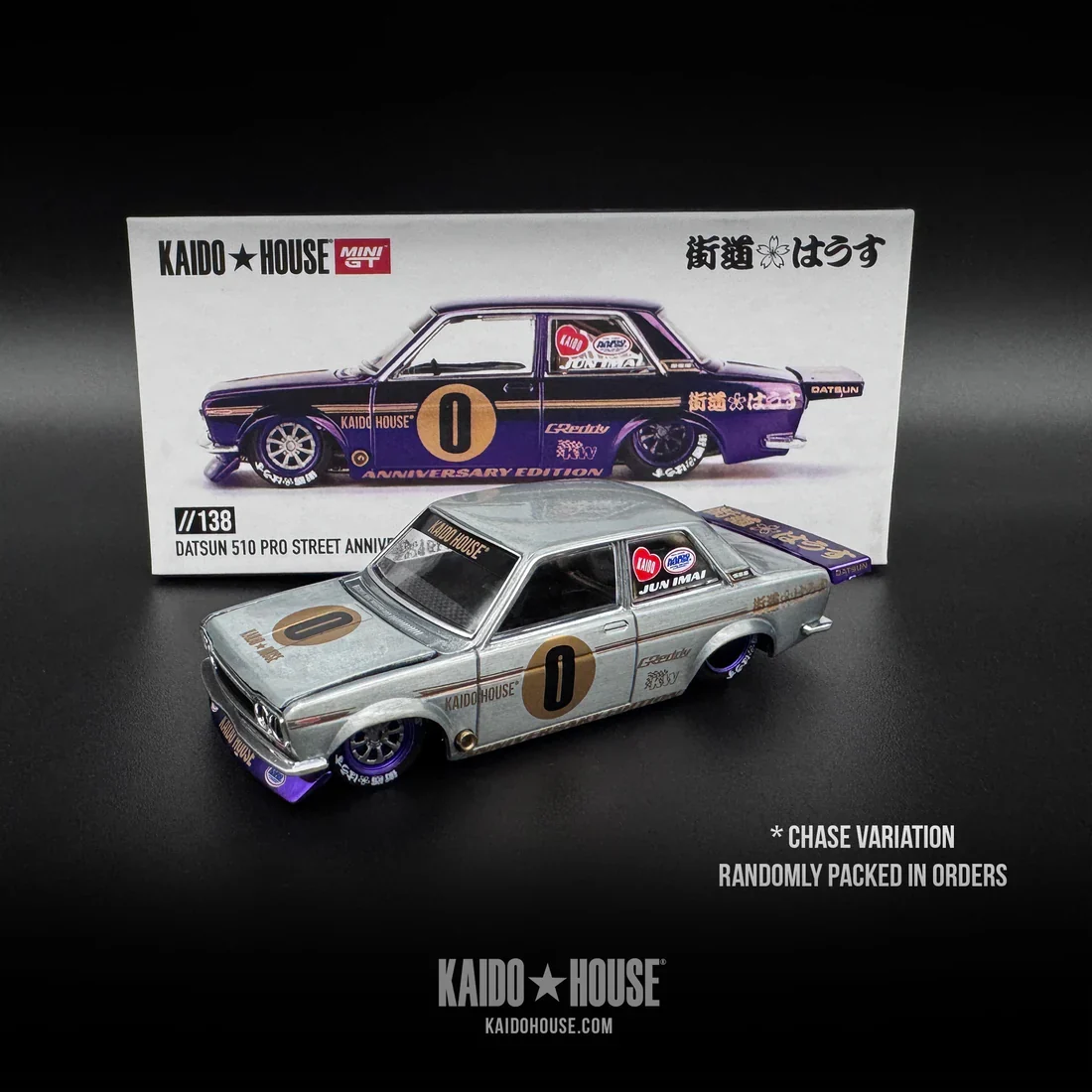 Datsun 510 Pro Street Anniversary Edition - Kaido House x Mini GT 1:64 - Image 2