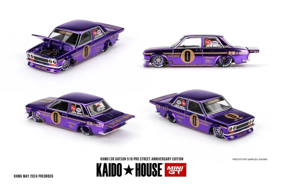 Datsun 510 Pro Street Anniversary Edition - Kaido House x Mini GT 1:64 - Image 3