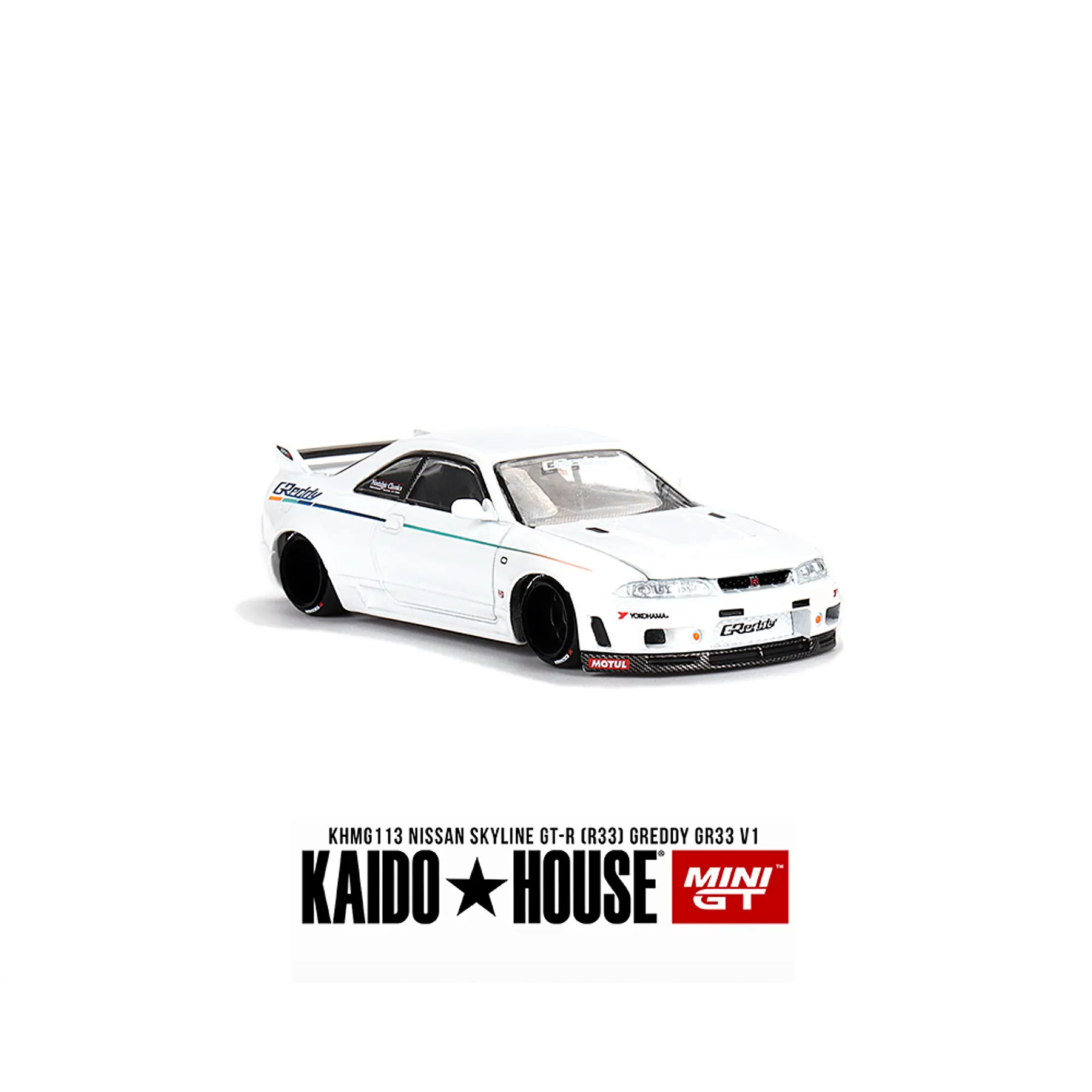 Nissan Skyline GT-R (R33) Greddy GR33 V1 - Kaido House x Mini GT 1/64 - Image 2