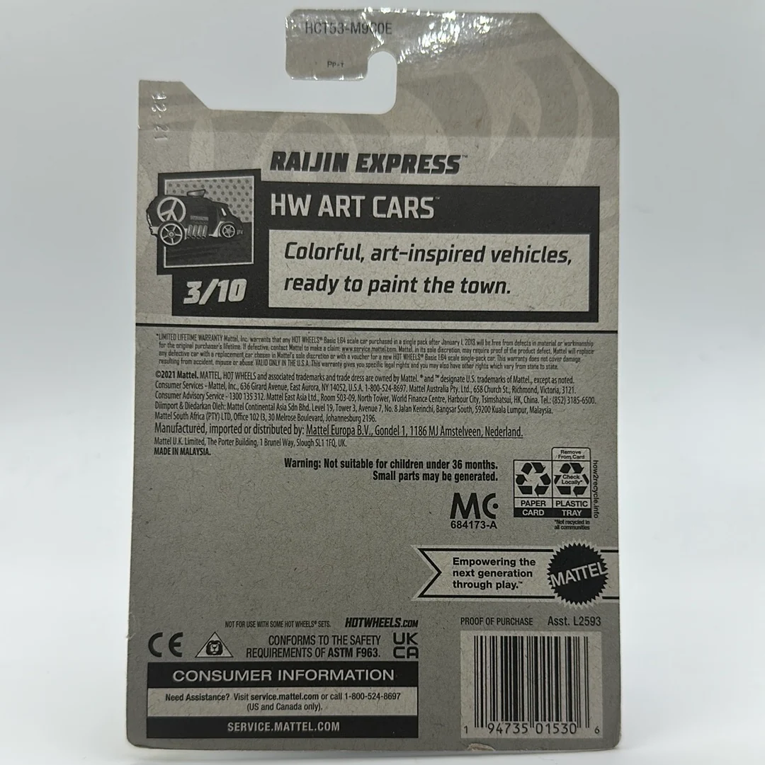 Rajin Express - HW Art Cars 3/10 Hotwheels Mainline 87/250 - Image 2
