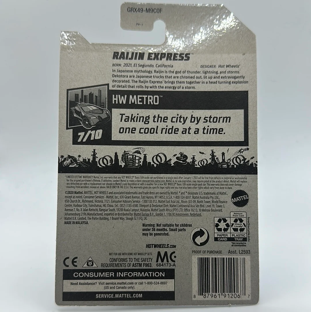 Rajin Express - HW Metro 7/10 Hotwheels Mainline 102/250 - Image 2