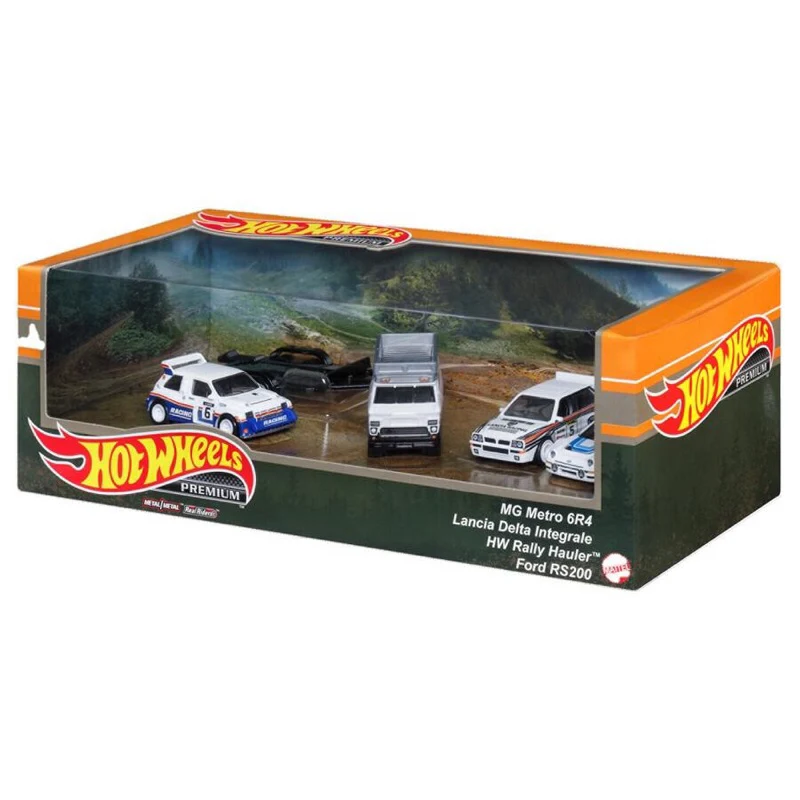 Rally Legends Diorama Premium Hotwheels Boxed set 2023 1:64 Scale - Image 2