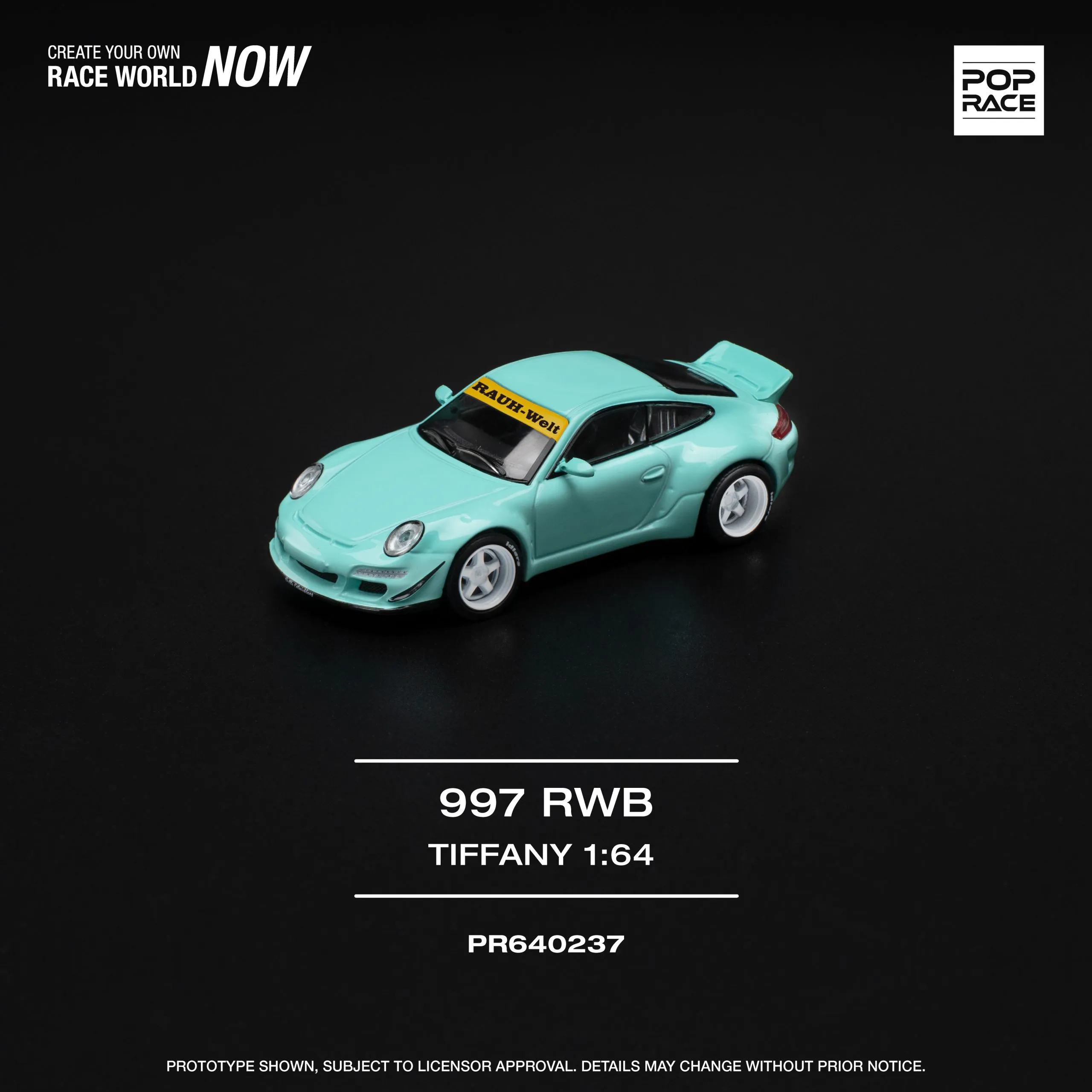 RWB 997 Tiffany Blue POP RACE 1:64