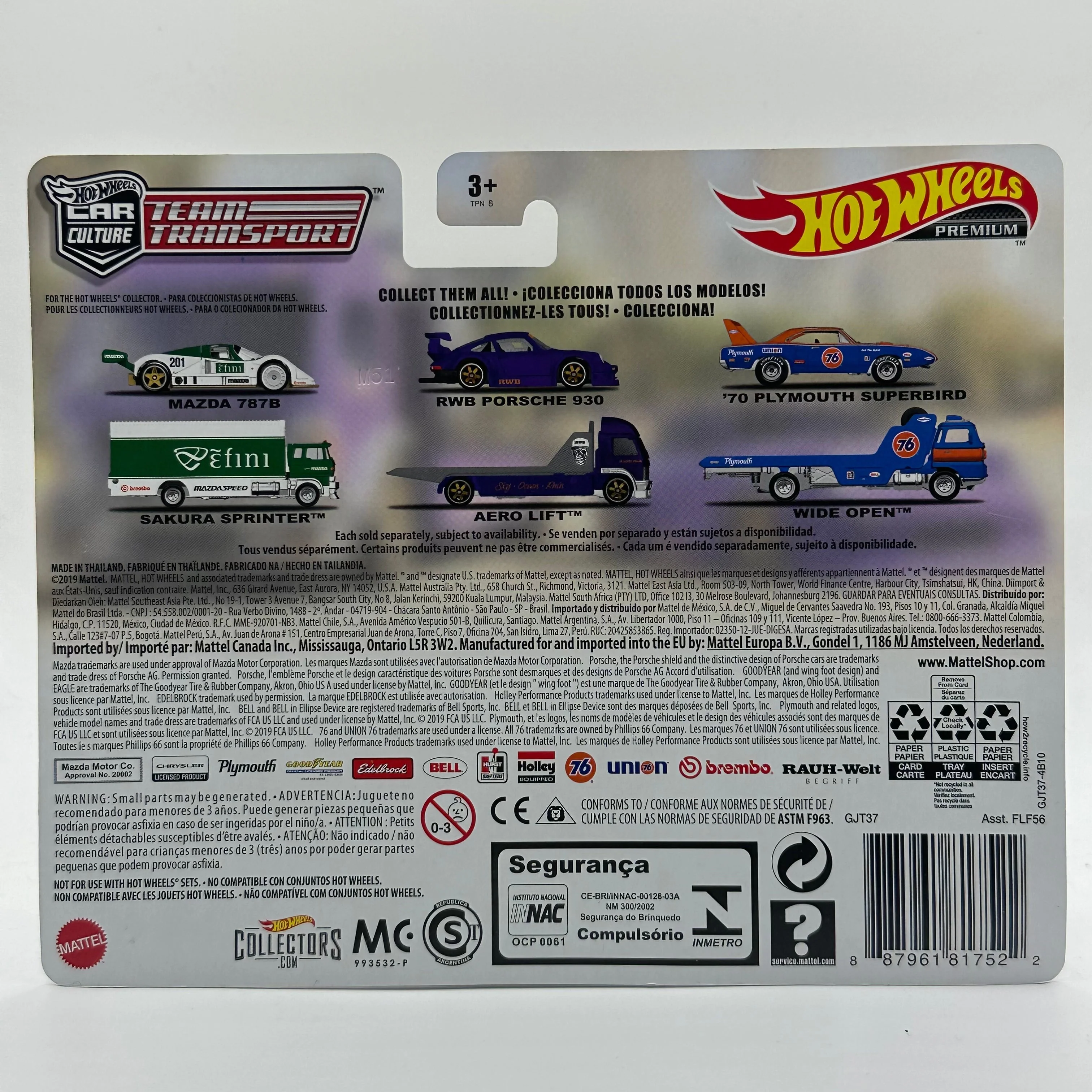 RWB PORSCHE 930 AERO LIFT #17 TEAM TRANSPORT HOTWHEELS - Image 2