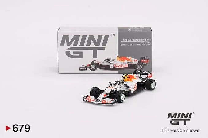 Sergio Perez Red Bull Racing RB16B #11 2021 Turkish GP 3rd Place Mini GT
