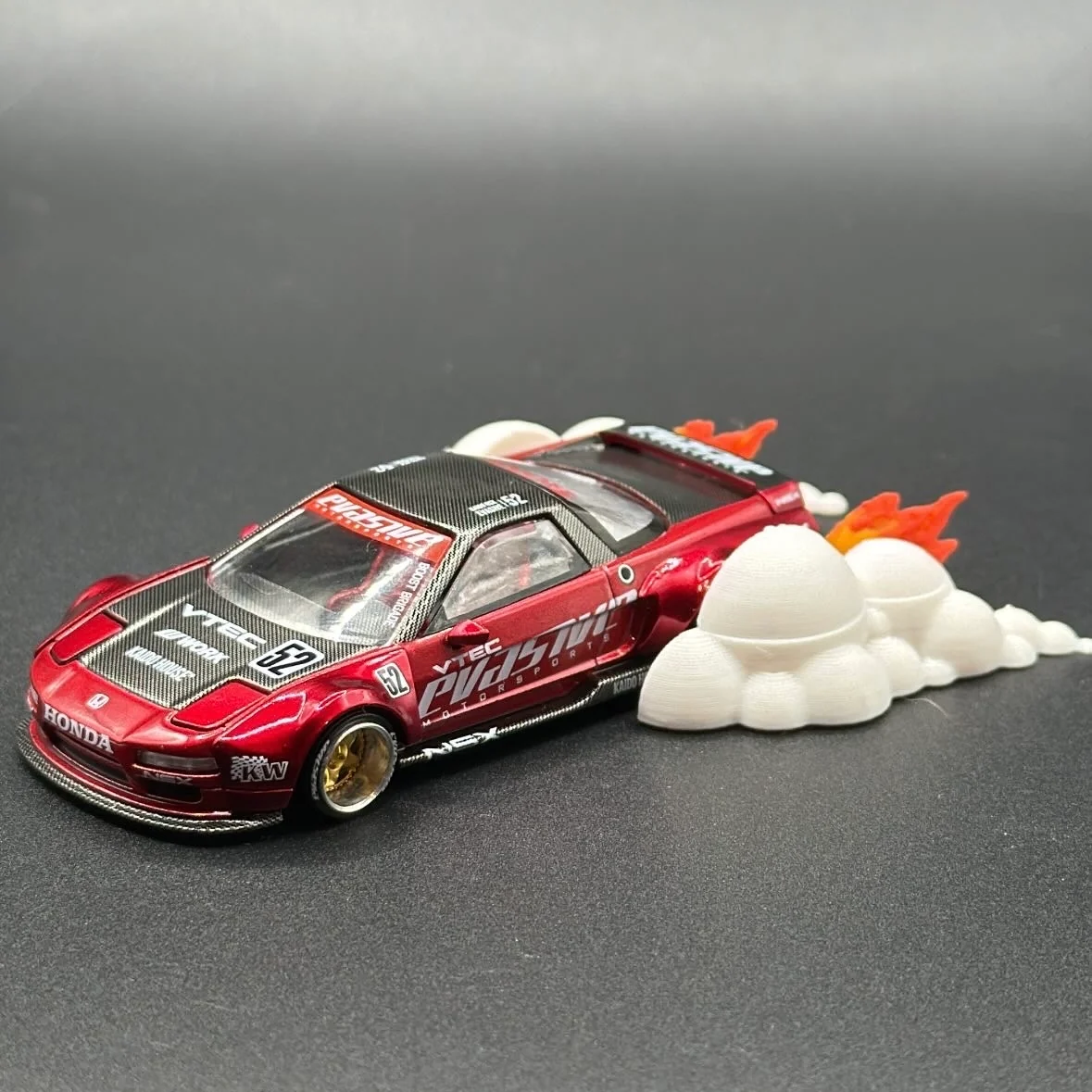Side Drift smoke with Flames - Standard and Extra Wide body Available - Image 3