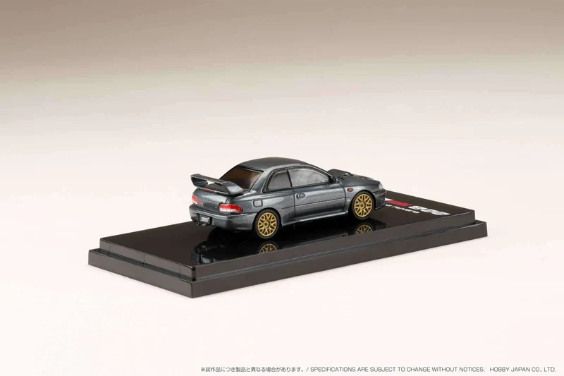 SUBARU IMPREZA 22B STI VERSION (GC8) W/ EJ ENGINE DISPLAY GRAY METALLIC HOBBY JAPAN 1:64 - Image 3