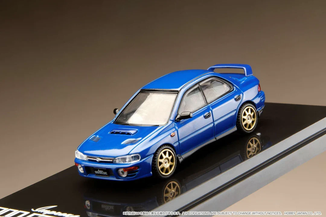 SUBARU IMPREZA WRX (GC8) 1992 w/Engine Display (Sport Blue) - Hobby Japan - Image 3