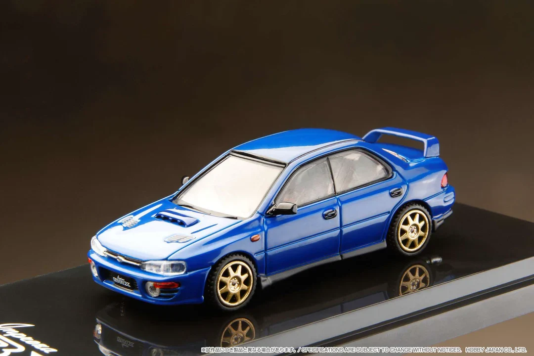 SUBARU IMPREZA WRX (GC8) 1992 w/Engine Display (Sport Blue) - Hobby Japan - Image 5