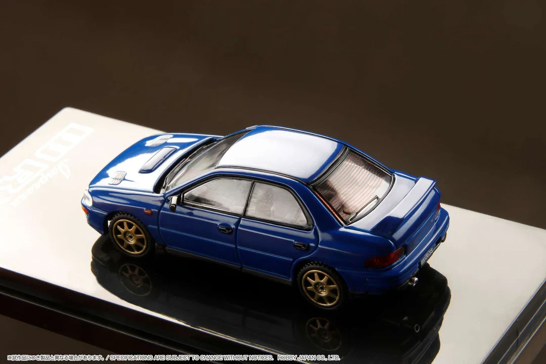 SUBARU IMPREZA WRX (GC8) 1992 w/Engine Display (Sport Blue) - Hobby Japan - Image 6
