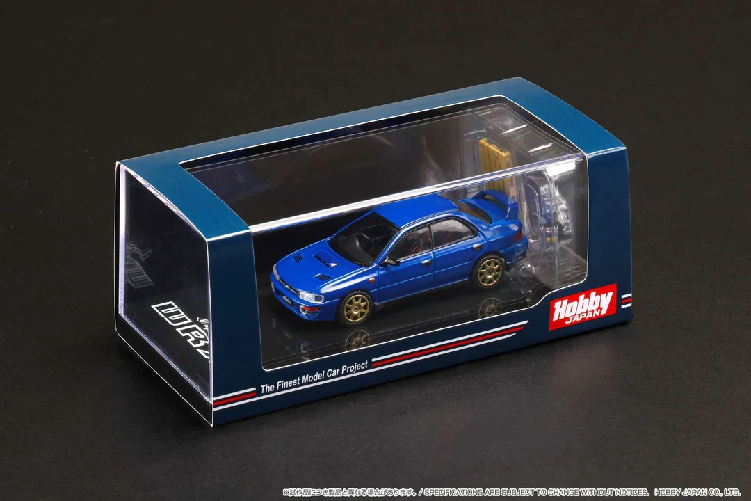 SUBARU IMPREZA WRX (GC8) 1992 w/Engine Display (Sport Blue) - Hobby Japan - Image 8