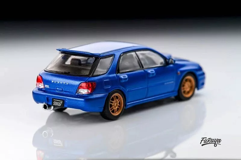SUBARU IMPREZA WRX STI GG "BLOB EYE" WAGON (BLUE) FURUYA 1:64 - Image 2