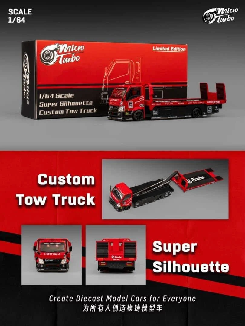 Super Silhouette Custom Tow Truck - Micro Turbo 1:64 - Image 2