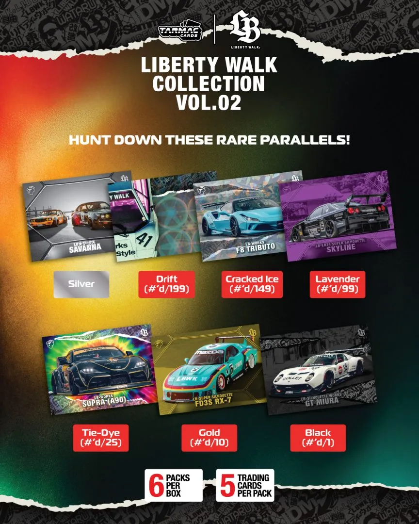 Tarmac Cards Liberty Walk Collectible Trading Cards Volume 2 – Limited Edition - Image 2