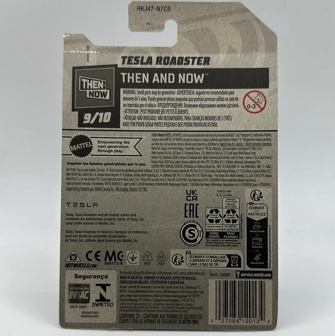 Tesla Roadster - Then and Now 9/10 Hotwheels Mainline 249/250 - Image 2