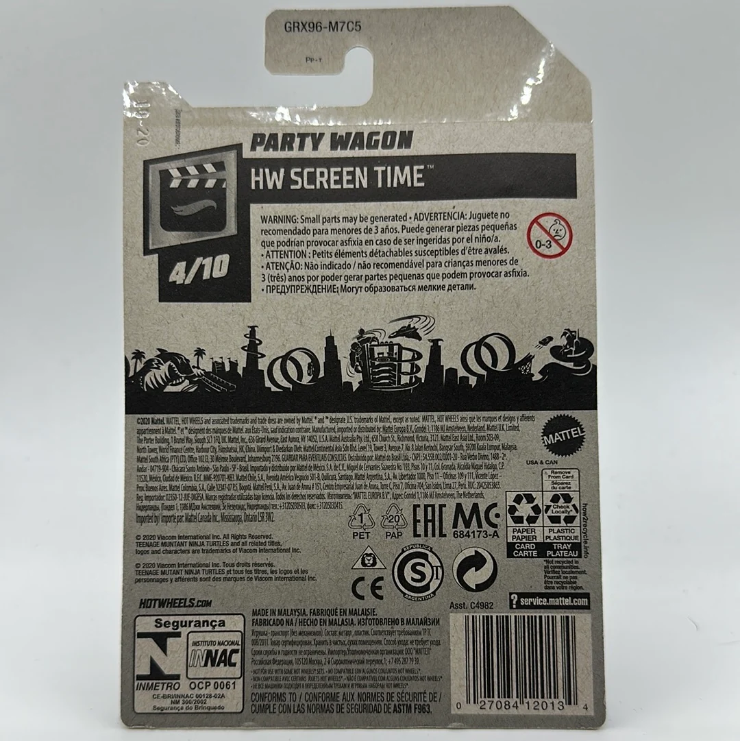 TMNT Party Wagon - HW Screen Time 4/10 Hotwheels Mainline 39/250 - Image 2