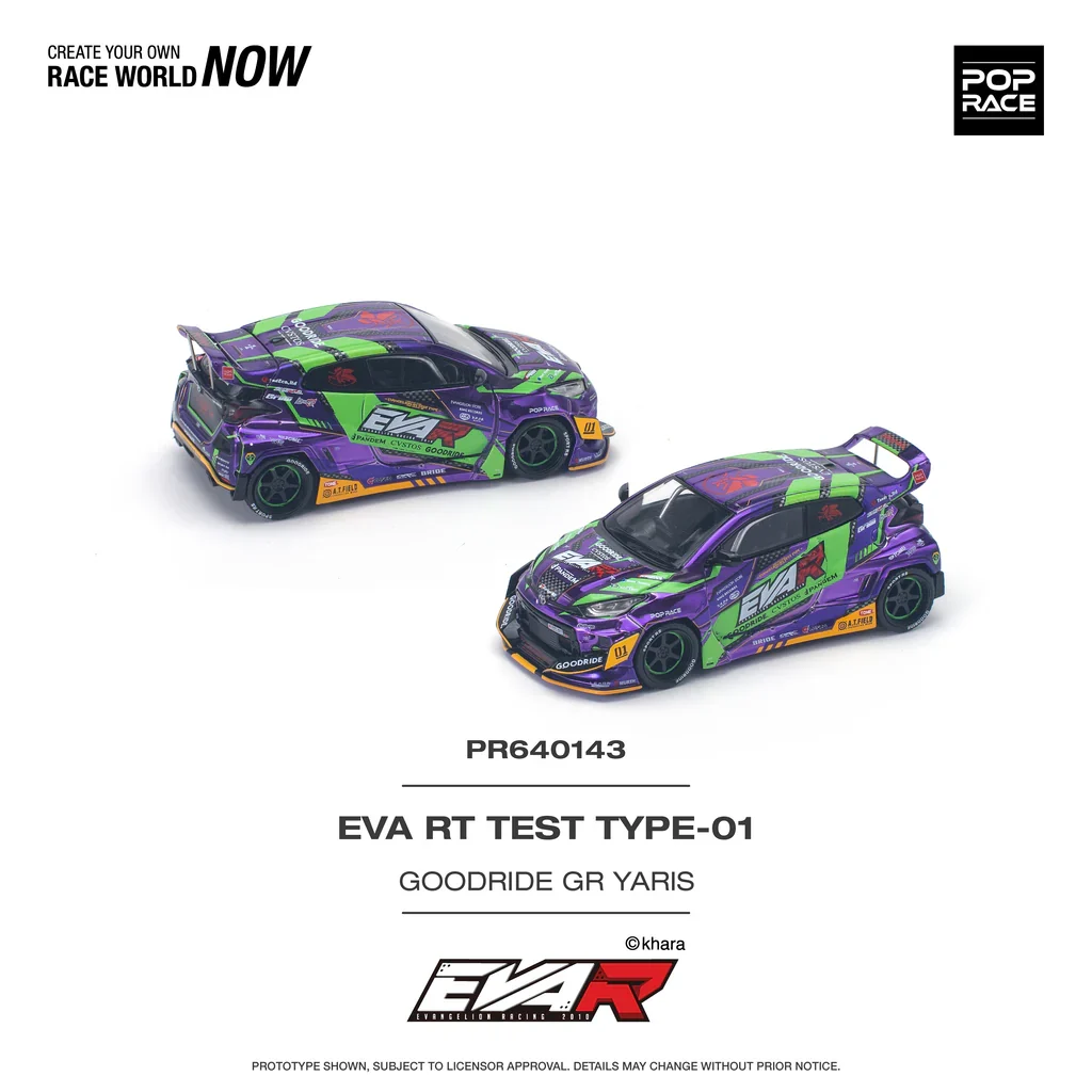TOYOTA GR YARIS PANDEM ROCKET BUNNY - PURPLE EVA RT TYPE-08 POP RACE 1:64 - Image 10