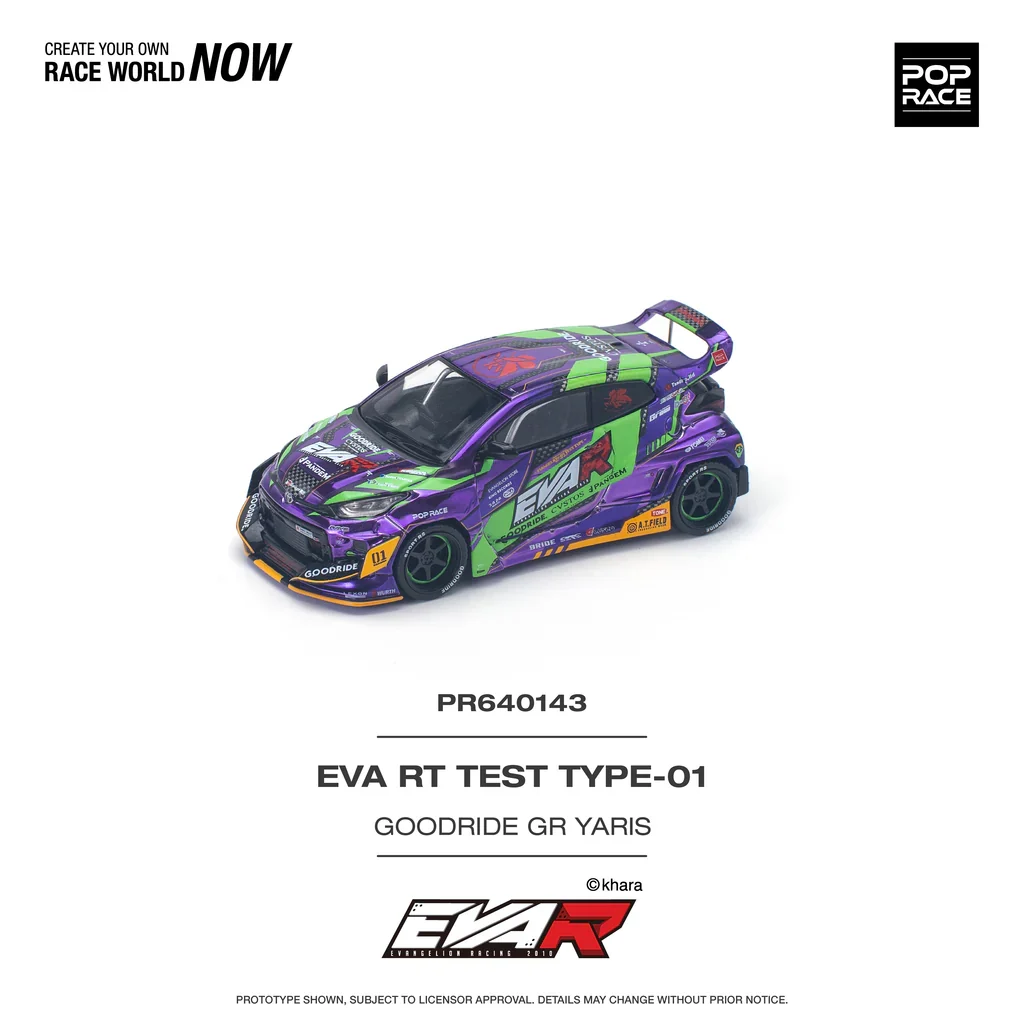 TOYOTA GR YARIS PANDEM ROCKET BUNNY - PURPLE EVA RT TYPE-08 POP RACE 1:64 - Image 2