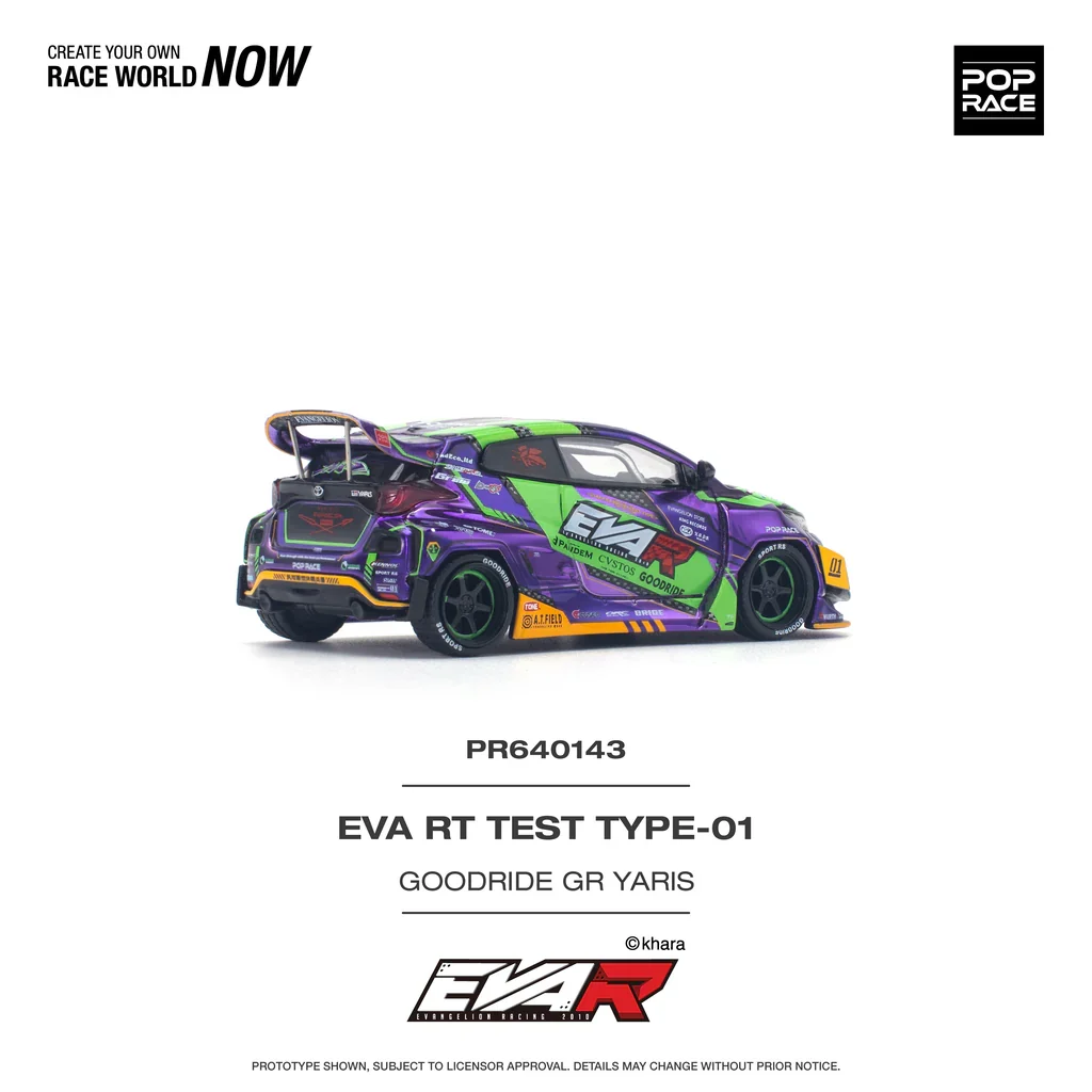 TOYOTA GR YARIS PANDEM ROCKET BUNNY - PURPLE EVA RT TYPE-08 POP RACE 1:64 - Image 5