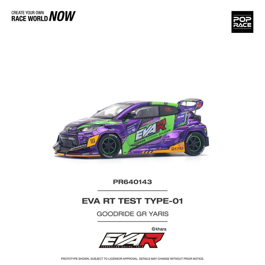 TOYOTA GR YARIS PANDEM ROCKET BUNNY - PURPLE EVA RT TYPE-08 POP RACE 1:64 - Image 7