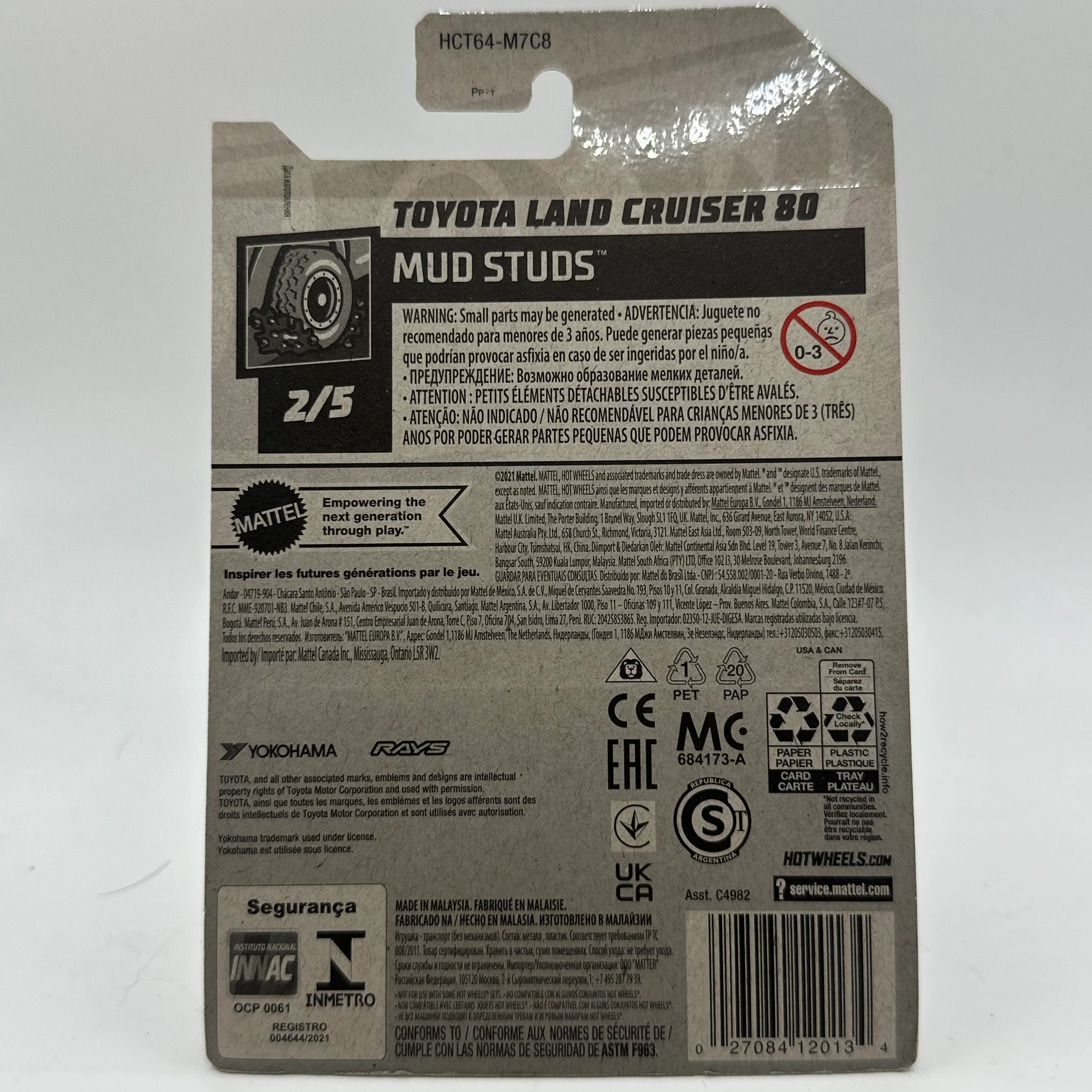 Toyota Land Cruiser 80 - Mud Studs 2/5 Hotwheels Mainline 91/250 - Image 2