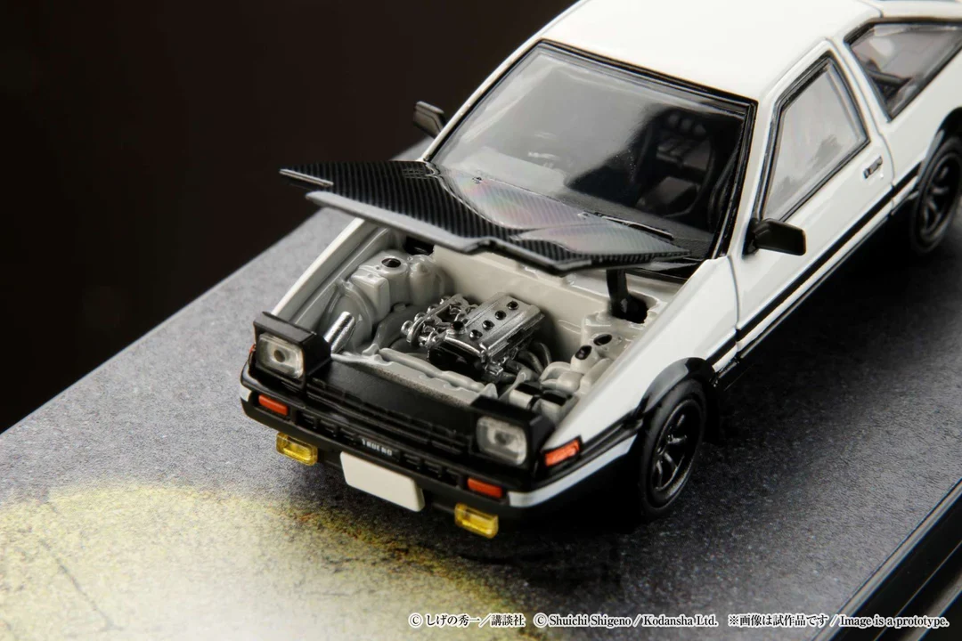 Toyota SPRINTER TRUENO (AE86) FINAL VERSION / INITIAL D Engine Mounted Model - Hobby Japan - Image 4