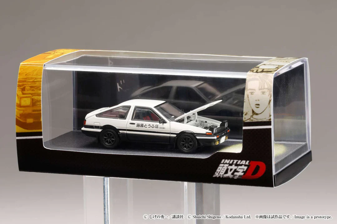 Toyota SPRINTER TRUENO (AE86) / INITIAL D Engine Mounted - Hobby Japan 1:64