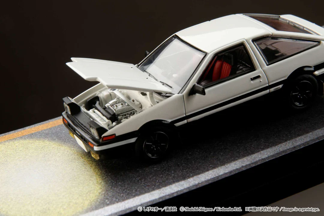 Toyota SPRINTER TRUENO (AE86) / INITIAL D Engine Mounted - Hobby Japan 1:64 - Image 2