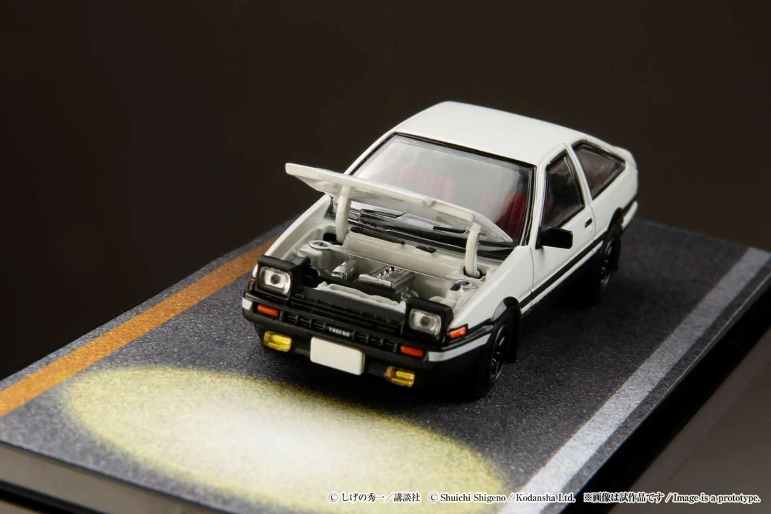 Toyota SPRINTER TRUENO (AE86) / INITIAL D Engine Mounted - Hobby Japan 1:64 - Image 5