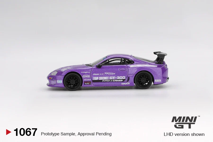 TOYOTA SUPRA (A80) TOP SECRET GT-300 (PURPLE) MINI GT 1:64 - Image 3