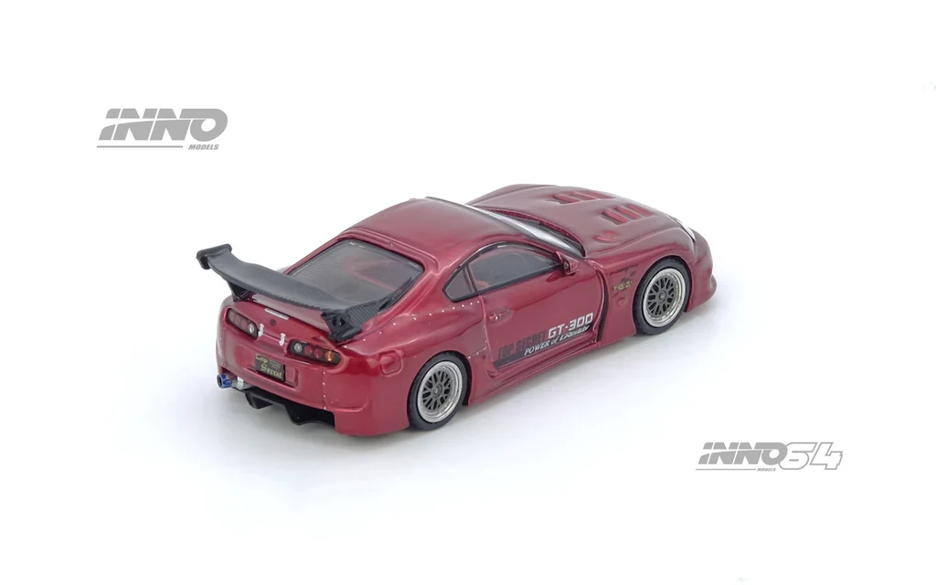 TOYOTA SUPRA (A80) TOP SECRET GT300 RED INNO64 1:64 - Image 4