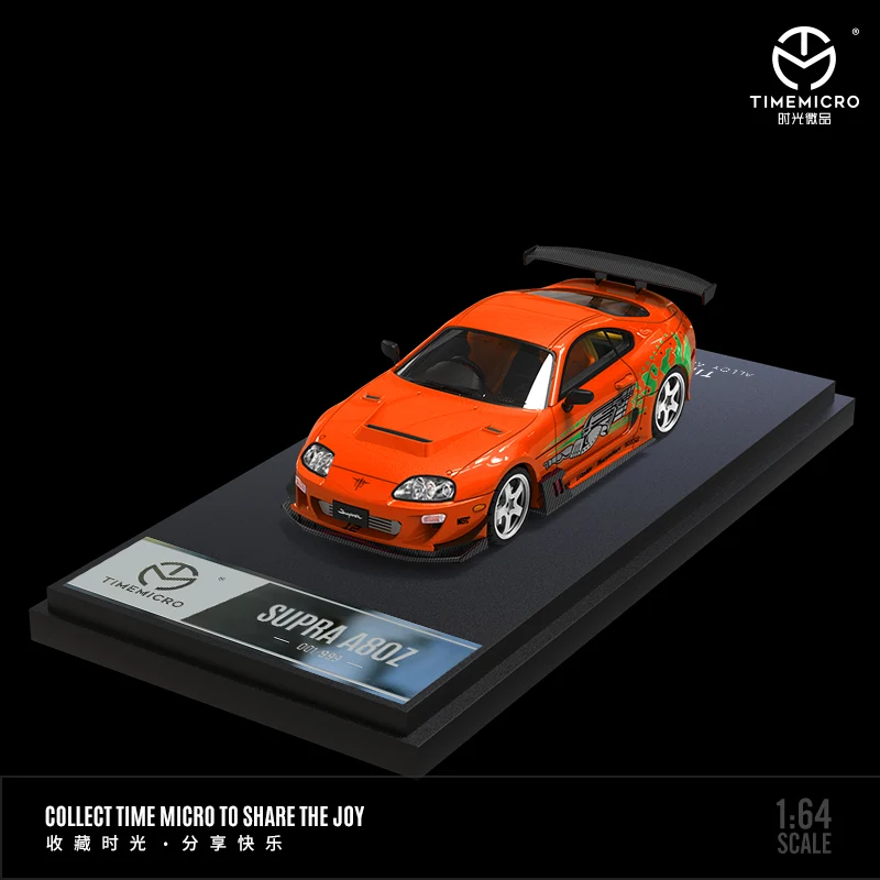 Toyota Supra A80Z Paul Walker Version TM 1:64 Orange *LIMITED TO 999pcs* - Image 2