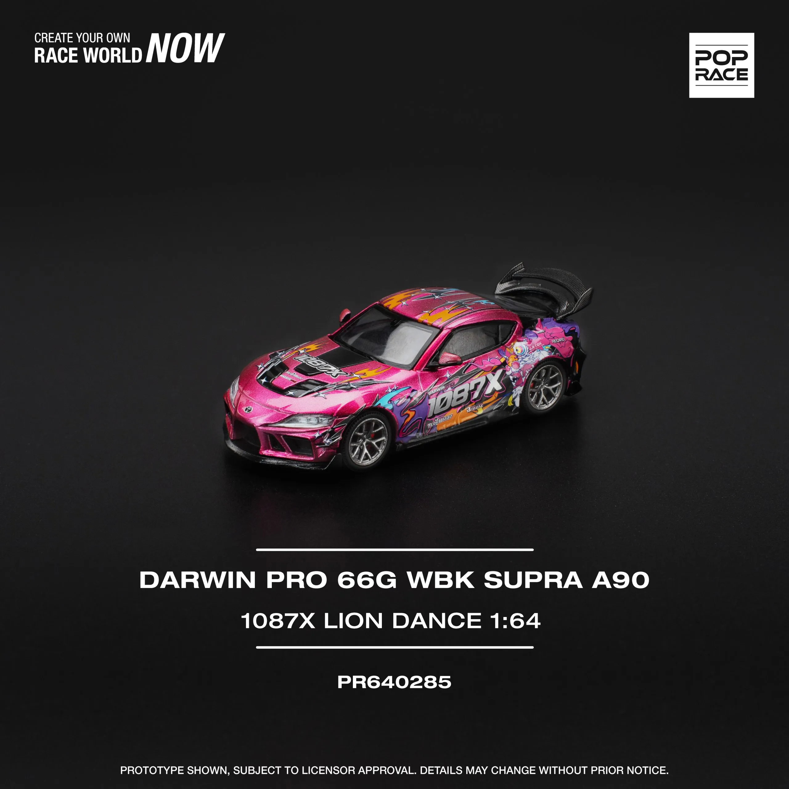 Toyota Supra Darwin Pro 66G 1087X Lion Dance POP RACE 1:64