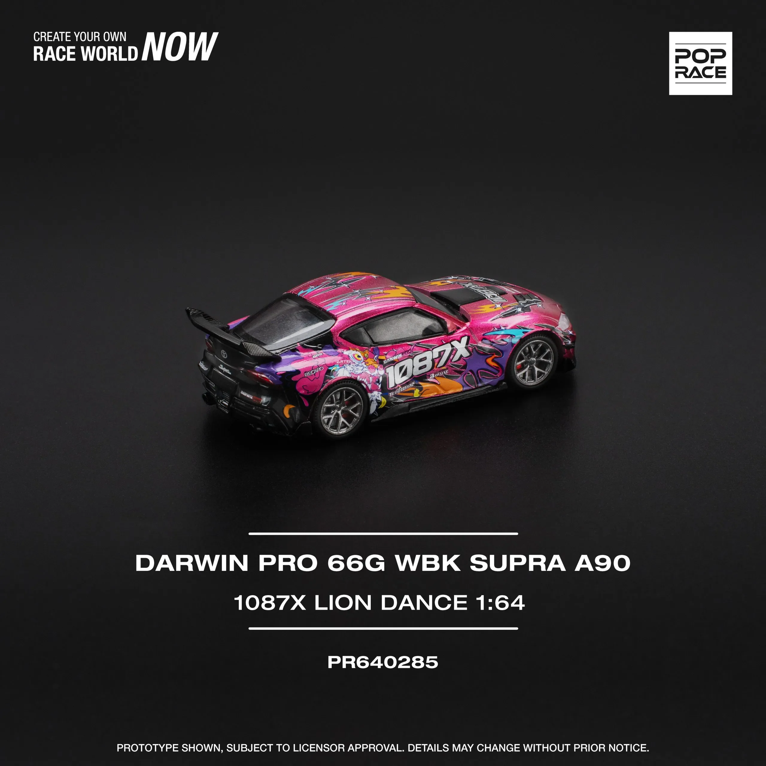 Toyota Supra Darwin Pro 66G 1087X Lion Dance POP RACE 1:64 - Image 2