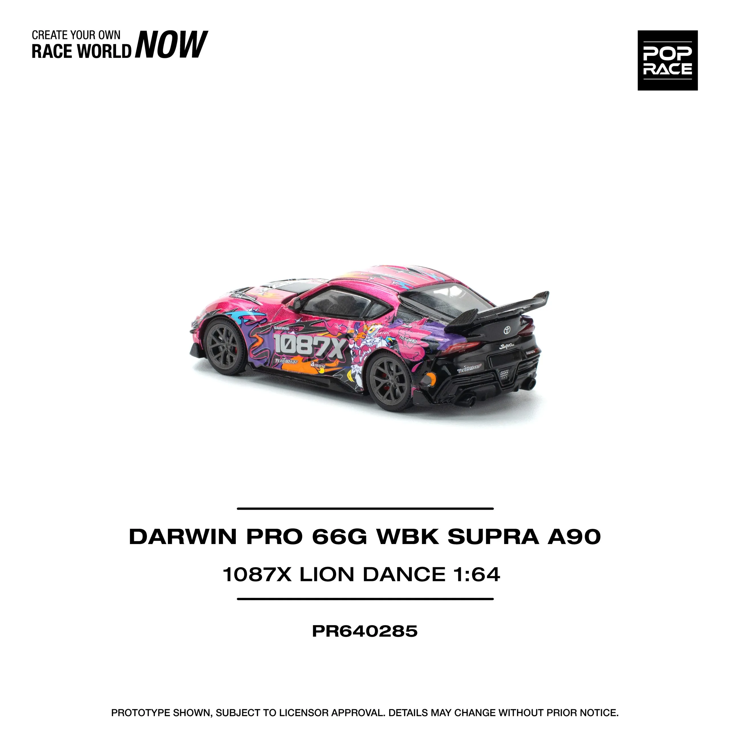 Toyota Supra Darwin Pro 66G 1087X Lion Dance POP RACE 1:64 - Image 5