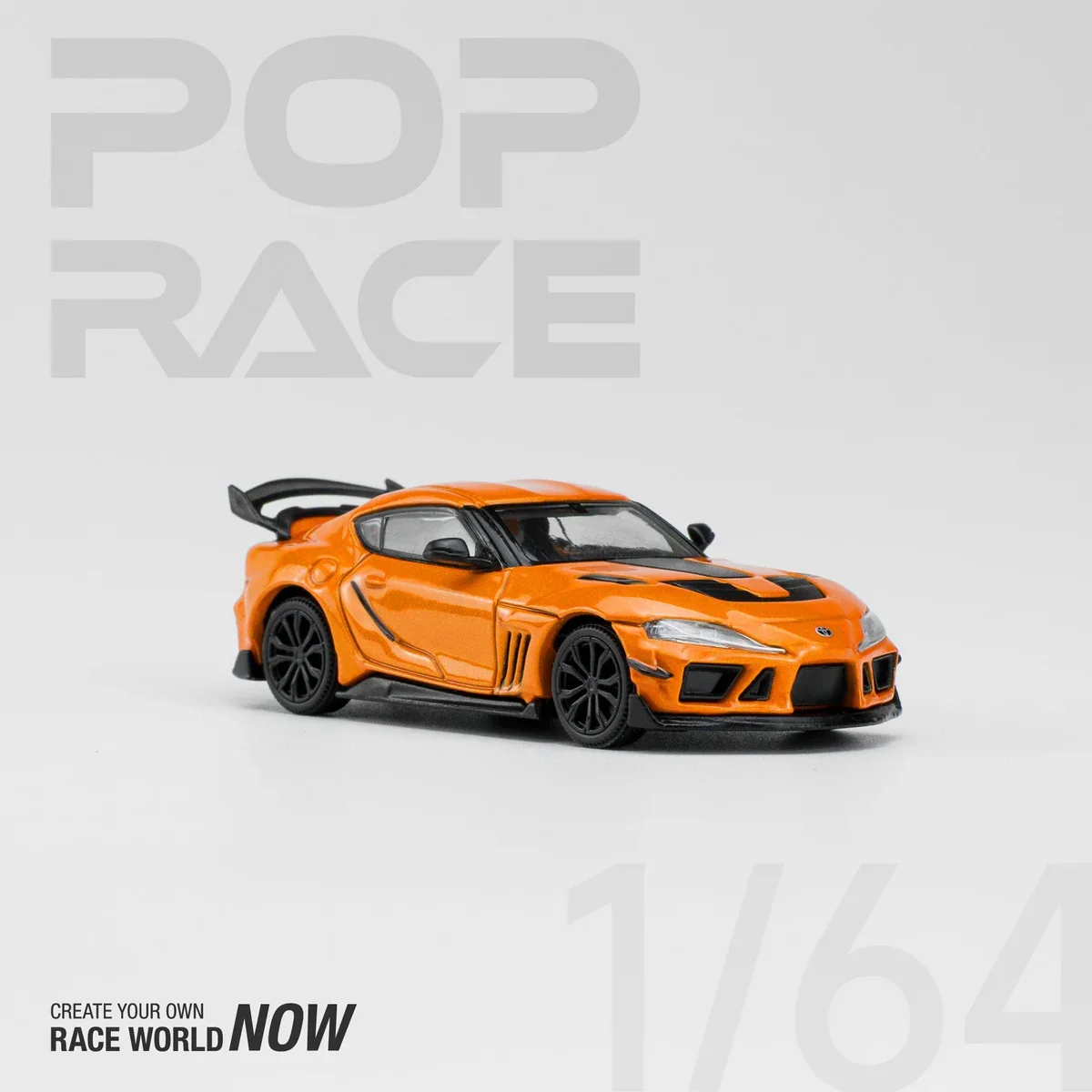 Toyota Supra Darwin Pro 66G NWB Orange Pop Race 1:64 Scale