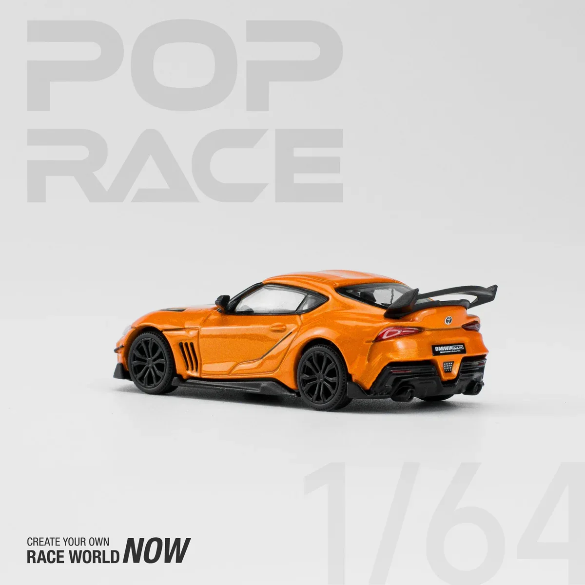 Toyota Supra Darwin Pro 66G NWB Orange Pop Race 1:64 Scale - Image 2