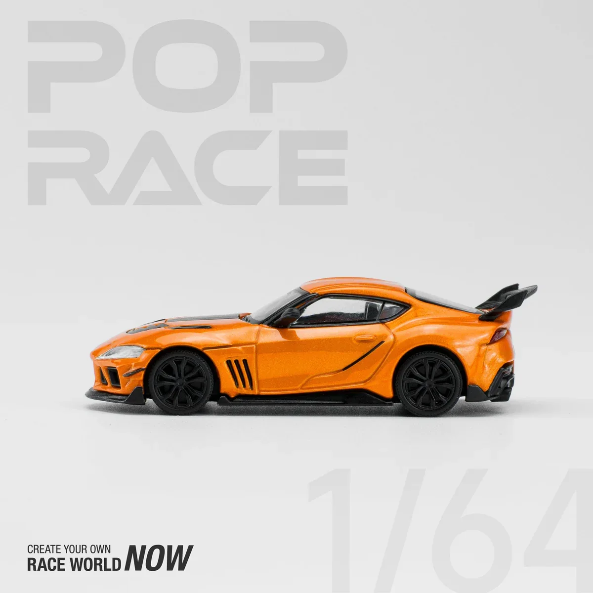 Toyota Supra Darwin Pro 66G NWB Orange Pop Race 1:64 Scale - Image 3