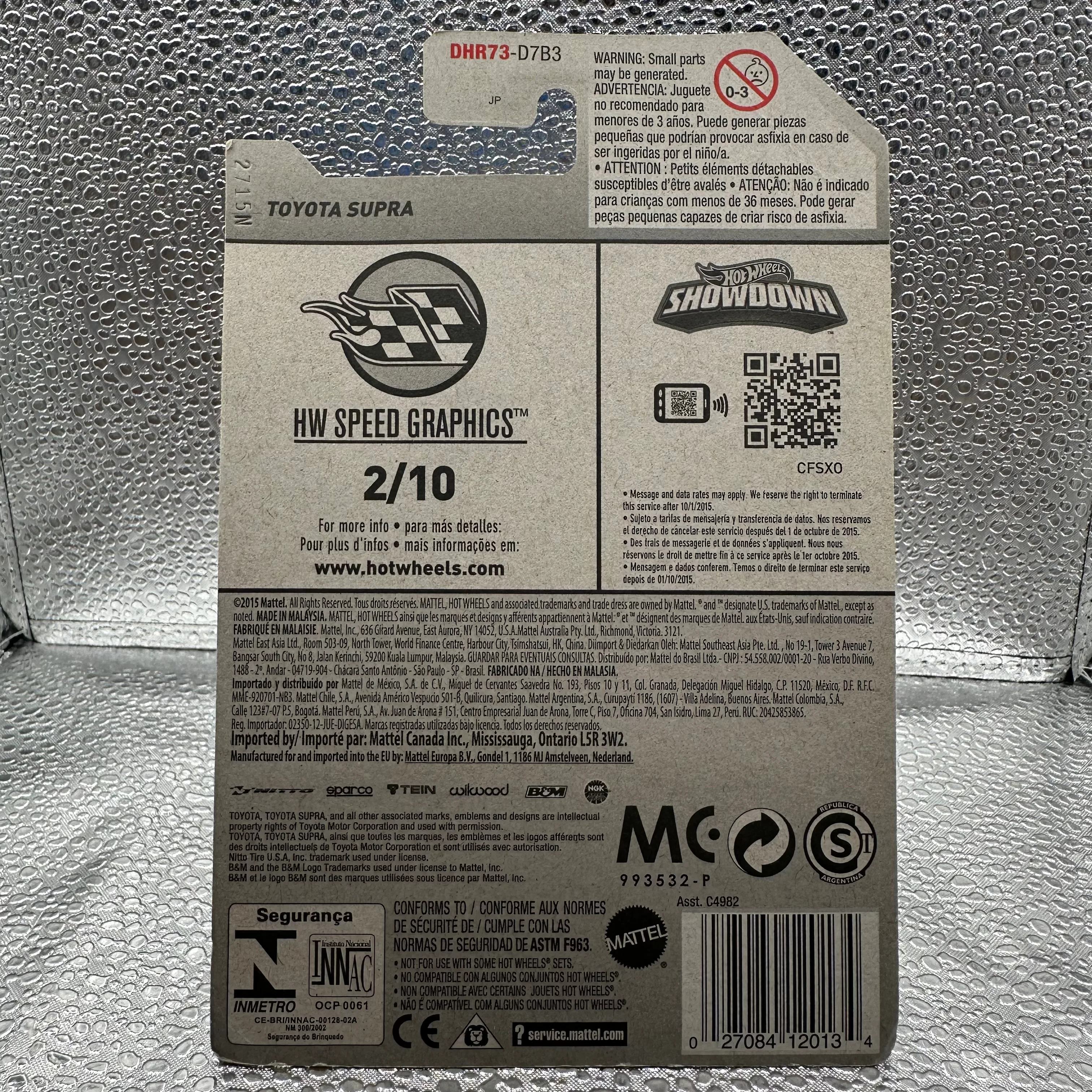 Toyota Supra HW Speed Graphics 2/10 hotwheels mainline 177/250 - Image 2