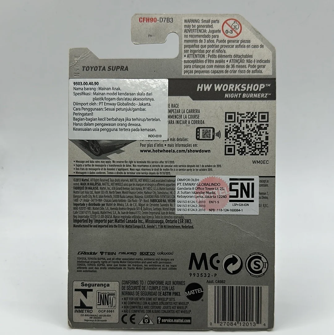 Toyota Supra HW Workshop Hotwheels Mainline 201/250 1:64 - Image 2