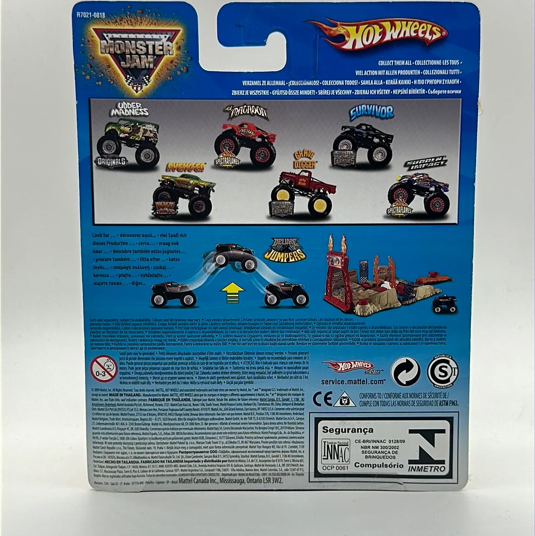 Udder Madness - Originals 16/75 FLAG SERIES Hotwheels Monster Jam 2009 Release - Image 2