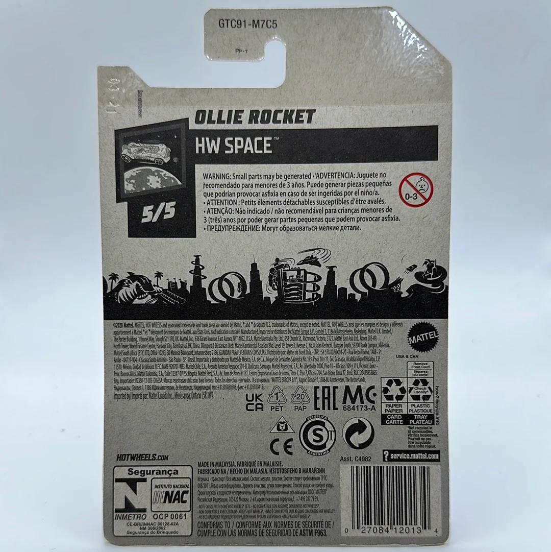 Ollie Rocket *TH* Treasure Hunt - HW Space 5/5 Hotwheels Mainline - Image 2