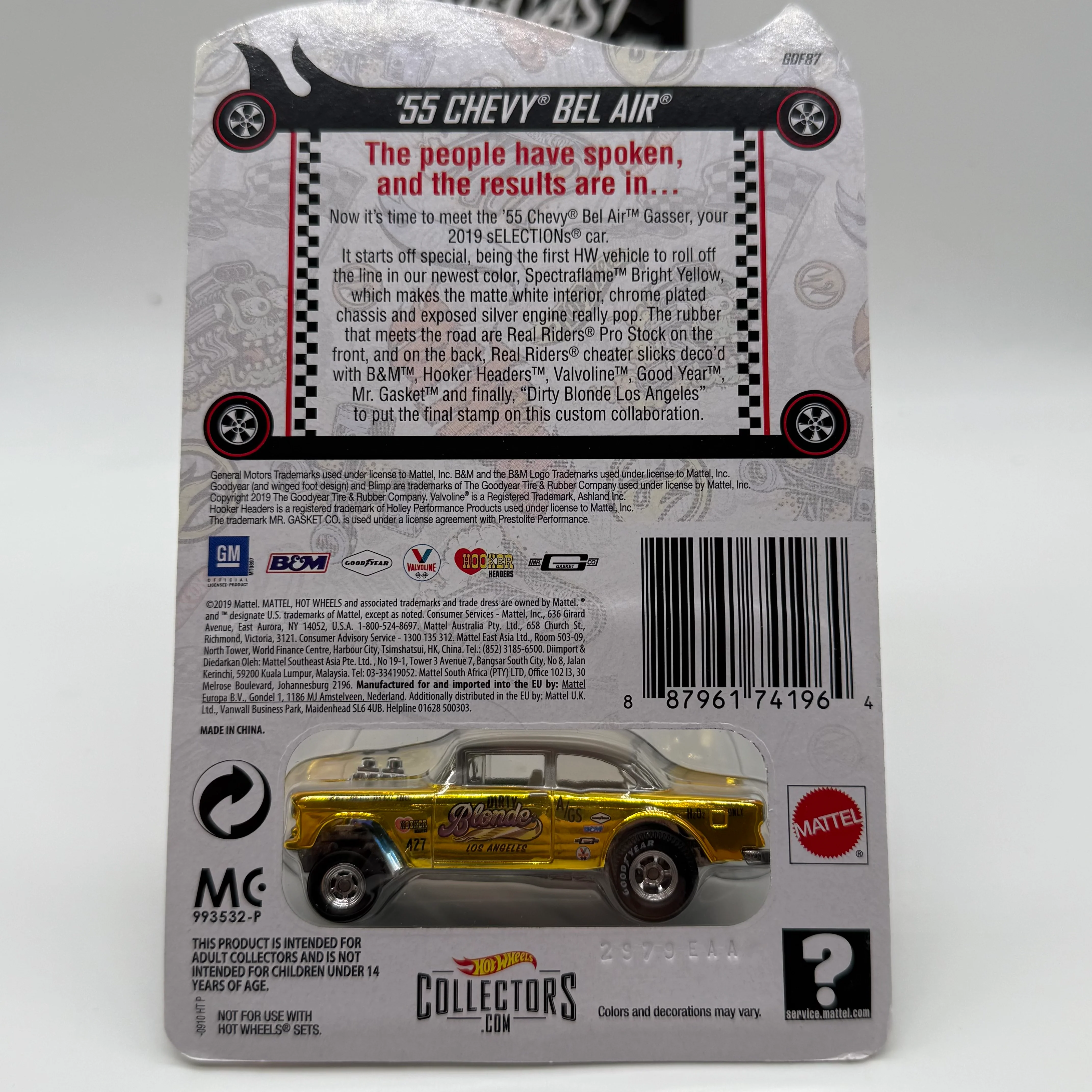 ‘55 Chevy Bel Air - 2019 Selections Series RLC Red Line Club Hotwheels - Image 2